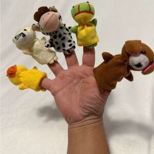 Animal Finger Puppets Set for Small Pets